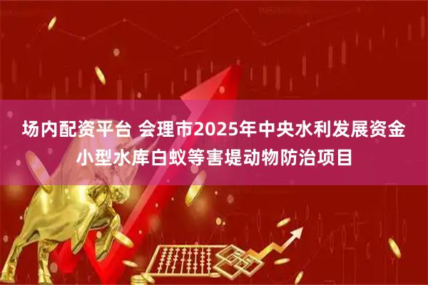 场内配资平台 会理市2025年中央水利发展资金小型水库白蚁等害堤动物防治项目